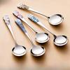 Stainless Steel Tableware Spoon and Chopsticks, Multicolor, Korean Round Pattern, Enrich Convenience for Home Use, Flatware