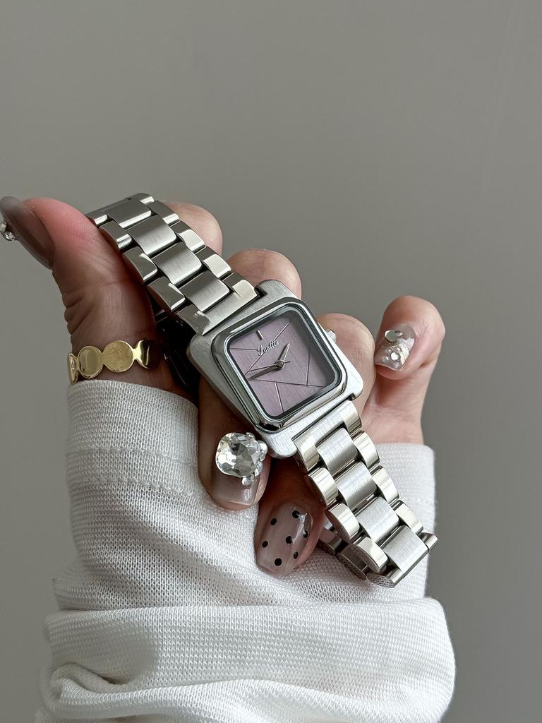 Square steel belt watch fashion belt women's watch Shi Gaudi