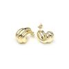 Boucles d'oreilles - LUXENTER - Jurfo - Or jaune 18k - 25 x 17,7 mm - Fermoir pression