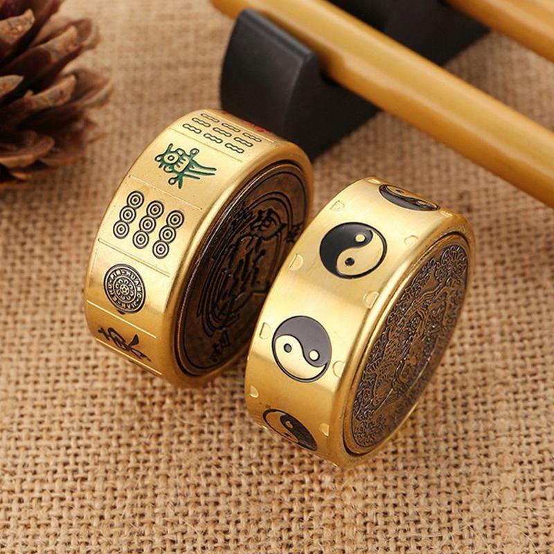 Gossip Fisch Fingerspitzenkreisel Reiner Kupfer Ffingerkreisel Rotierender Mahjong Fingerspitzenkreisel Dekompressions-Fingerspielzeug