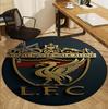 Liverpool F.C Pattern Round Rug, Indoor/Outdoor Mat, for Picnic, Gameroom, Bedroom, Office, Living Room, Home Decor Carpet, Birthday Gift