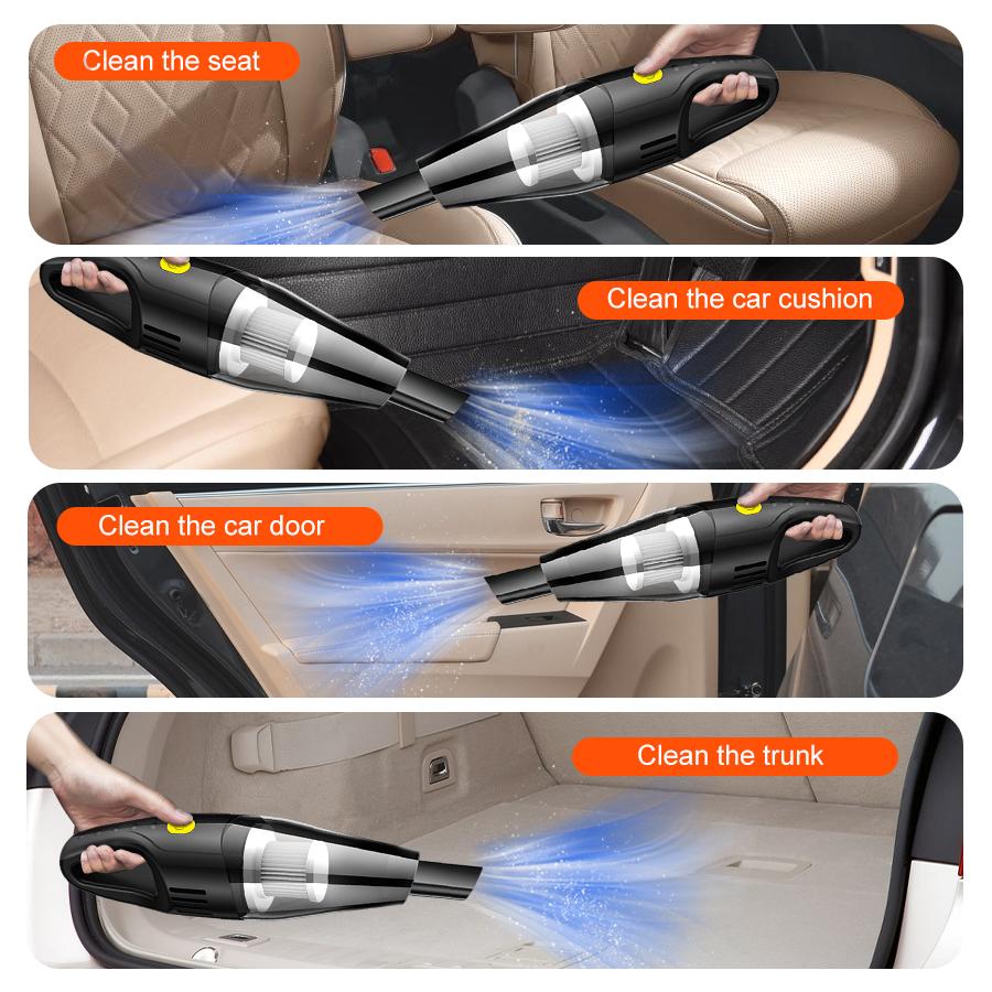 Handheld vacuum cleaner,portable vacuum cleaner,dual-use wireless vacuum cleaner for car and home,powerful home cleaning machine