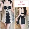 Women's Plus Size Satin Lace Sheer Padded Sleep Dress with Robe Lounge Set