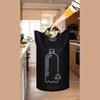 82l Large Capacity Empty Bottle Storage Basket With Aluminum Handle Toy And Clothes Organizer Bag Folding Dirty Laundry Basket
