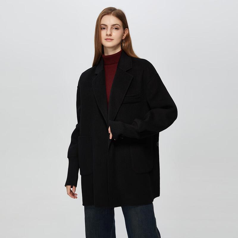 

SheTu Women s Mid-Length Double-faced Wool Coat M