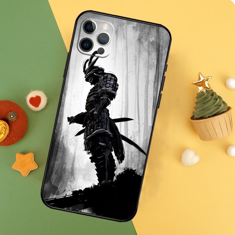 Anime Japanese Samurai Phone Case For iPhone 17 17Air 16 15 14 13 11 12 Pro Max 12 13 Mini 16E Shockproof Cover