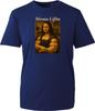 Mona Lifta Gym T-shirt Workout Training Famous Art Parody Gift Top Unisex Tee