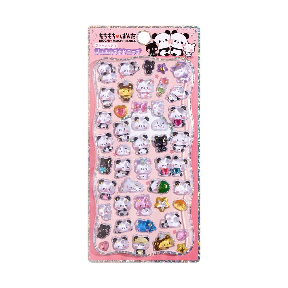 Shangle Rainbow Gradient Cute Cartoon 3D Crystal Embossed Sticker Decals