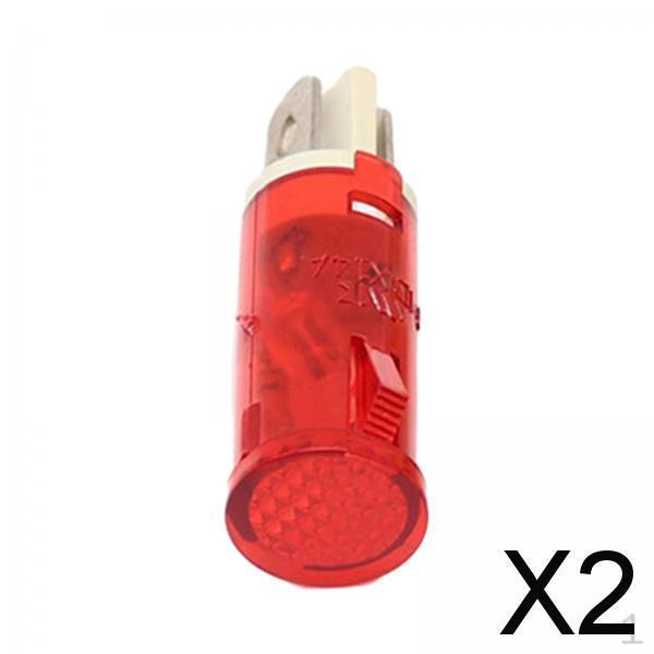 

2x 220В Индикаторная лампа Компактная, MDX-14A Панельный монтаж для электроэнергии, генераторов, малая