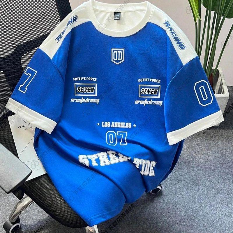 New Customer Offer: Versatile High-Quality Retro American Men's Trendy Loose Fit Printed T-Shirt