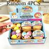 8 Funny Face Bun Squishy  Box Portable Fidget Toy Ease Office Commute Anxiety Cute Desktop Decor Gift