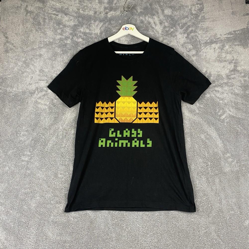 Glass Animals T-shirt L Large Band Graphic Tee Pineapple Music Indie Black