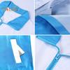 Volunteer Vest Bright Color-Blocked Design Lapel Sleeveless Zipper Placket Waistcoat Loose Fit Pockets Charity Uniform Group Vest