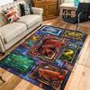 Futuristic Fish Frames Pattern Rug Floor Mat for Living Room or Bedroom Soft and Comfortable Carpet a Gift for Birthday and Holiday.