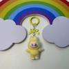 Mini LABUBU Key Chain Kawaii Labubu School Bag Pendant Keyring Couple DIY Key Ring Decoration Accessories Kids Gift
