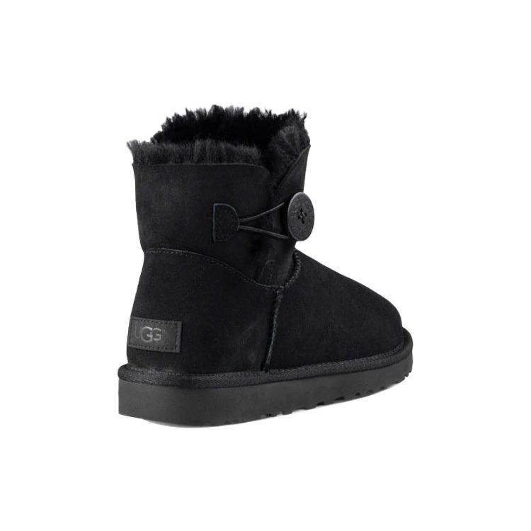 UGG Mini Bailey Button Boot Black Women's 1016422-BLK
