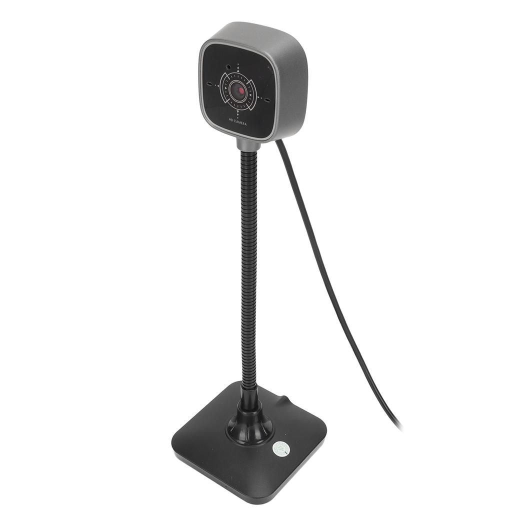 USB Camera HD Noise Reduction Bendable Tube Desktop Computer Webcam with Microphone for Live Streaming Video Conference