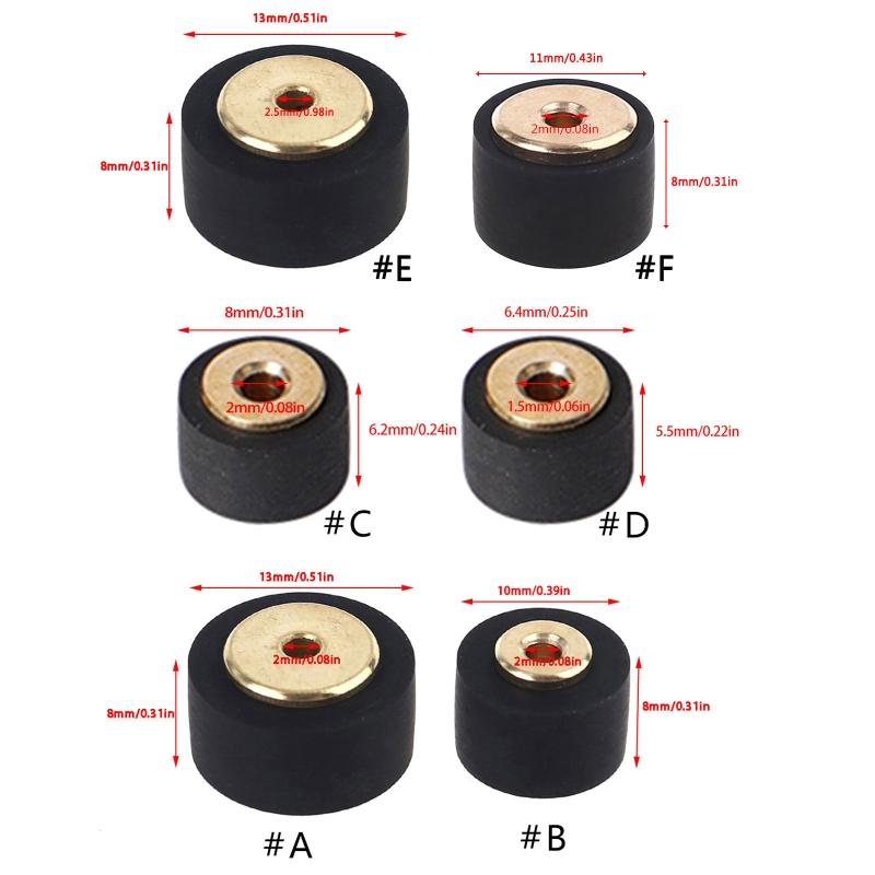 Wheel Belt Pulley Rubber Audio Pressure Recorder Cassette Deck Pinches Roller Tape for  Player Stereo