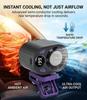2026 New Car Clip On Air Conditioner Fan With LED Display, Mini Cooling System For Auto Vehicle, 360° Rotation Mini Clip Fan