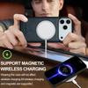 LC.IMEEKE For iPhone 17 Pro Max Magnetic Case Compatible with MagSafe Leather+TPU Back Cover