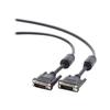 DVI-D To DVI-D Cable 1.8m Molded with Long Screws - GEMBIRD - CC-DVI2-BK-6