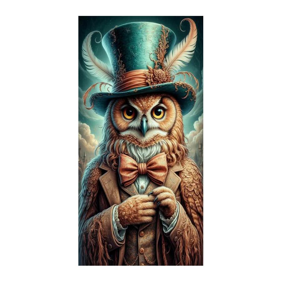 Hat Owl Flower Large Size Diamond Painting Animals Diy Full Square Round Drill Rhinestone Embroidery Mosaic Cross Stitch Kits