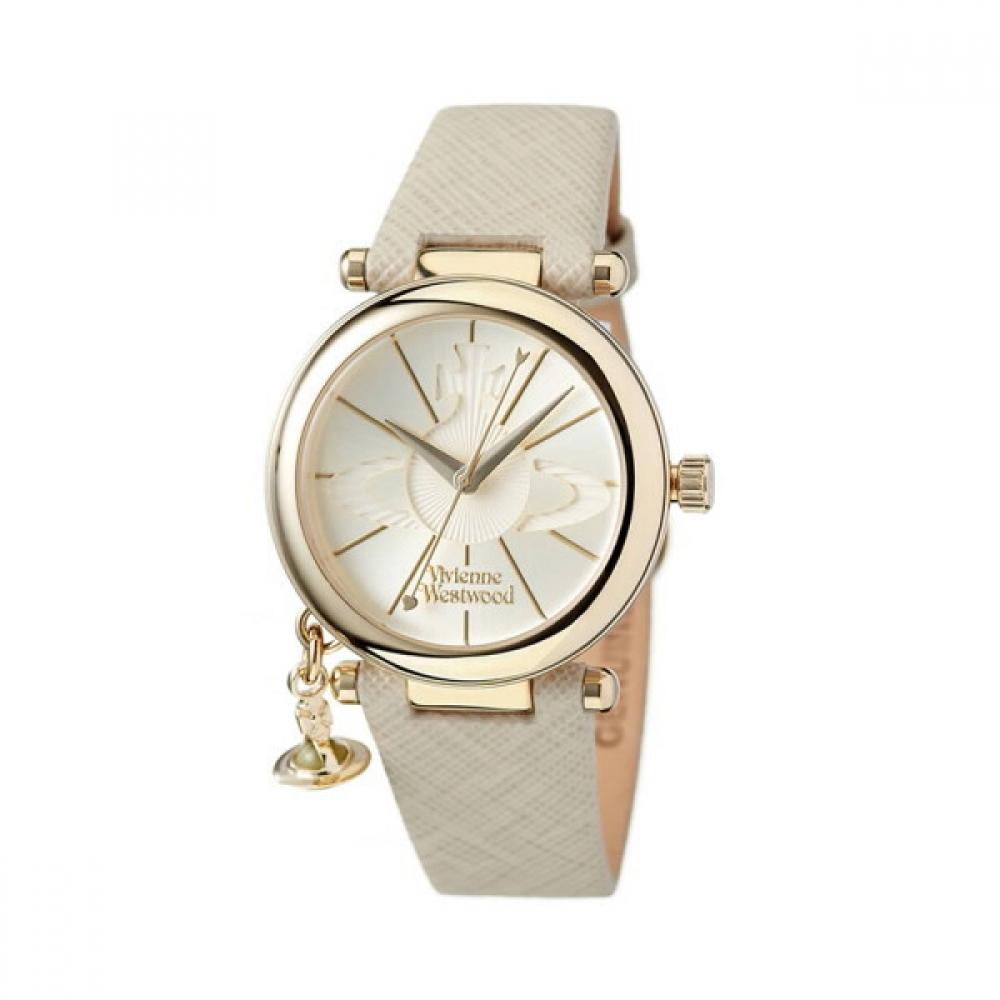 

Vivienne WeStwood Vv006gdcm женские S кожаные кварцевые часы 32 мм