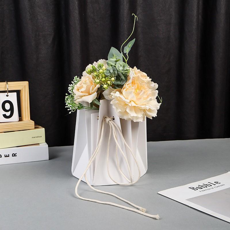 Fioriere Fiori Piegati a Mano Sacchetto Regalo Materiali per Confezionamento Bouquet Fiorista Forniture per Feste Nuziali Fai da Te