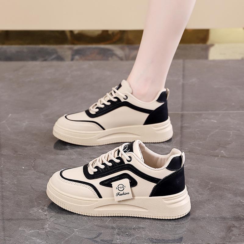 

Женские корейские кроссовки для маленького роста - Повседневная белая обувь на мягкой подошве CY-609 38