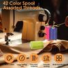 1000 Yards 12Colors Sewing Thread Polyester Sewing Thread, For Domestic DIY Sewing And Embroidery