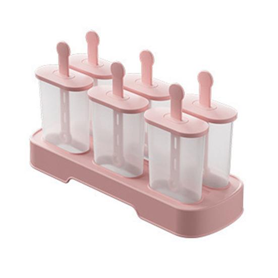 

Форма для мороженого Popsicle Mold Ice Pop Maker не содержит BPA, многосекционная, легкосъемная форма для мороженого для домашних желейных конфет розовый
