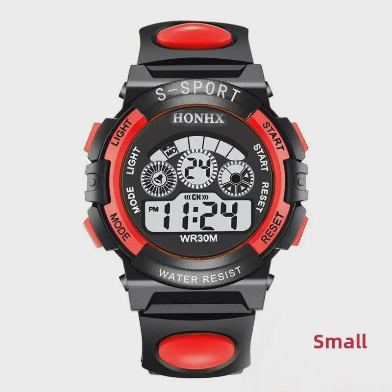 Multi-Function Waterproof Children's Electronic Watch with Colorful Lights - Model 0119