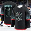 2026 Best-selling Men's Sea Monster Ice Hockey Training Black Ball Jersey Breathable Quick-Drying 3D Print Long Sleeve Kids