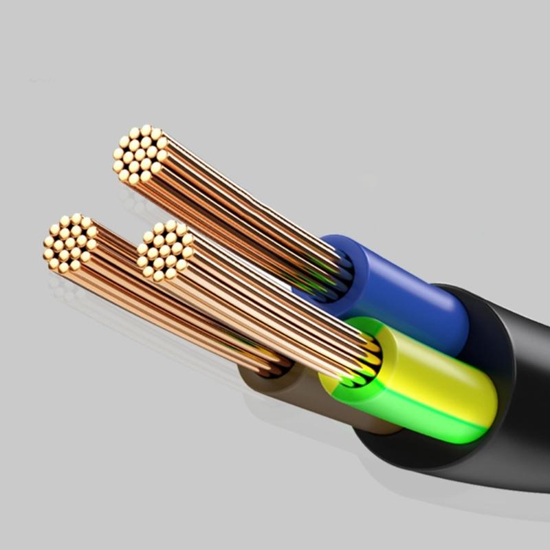 90 Degree C14 Male To C13 Female Power Cable For PC Printer Projector 2500W Heavy Duty