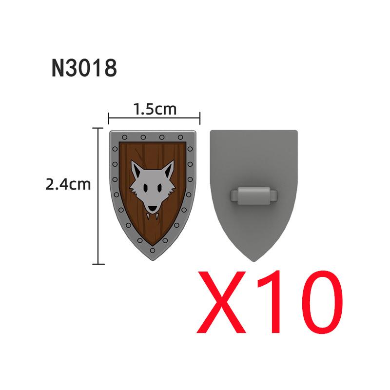 MOC Medieval Building Blocks Character Accessories Shields Armor Vests Warhorses Flags Set Mounts Toy Gifts Compatible Bricks