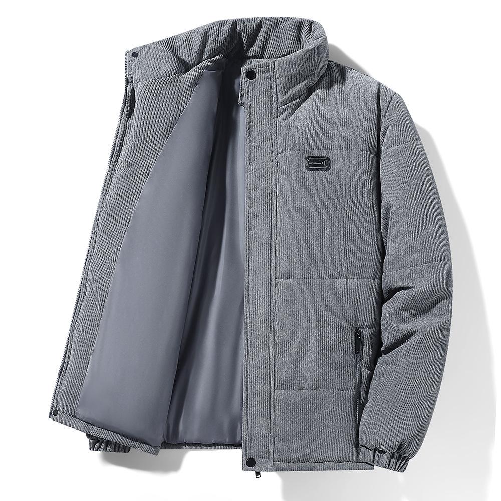 Autumn and Winter New Corduroy Coat Men's Padded Jacket Loose High-grade Youth Winter Men's Padded Jacket with Thick Warm Padded Jacket