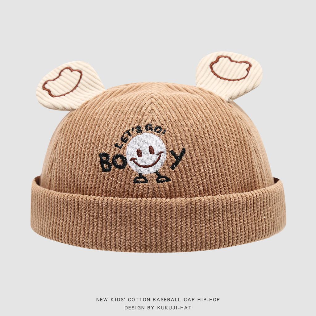 Children Corduroy Baseball Cap With Sun Protection And Breathability For Kids