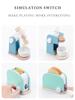 Wooden Kitchen Playset: Coffee Maker, Toaster & Mixer, Montessori Life Skills Toy for Toddlers' Creativity Development