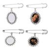 Wedding Bouquet Photo Charm Diy Pin Making Wedding Charm Oval Aluminum Sheet Photo Frame Brooch Pendant