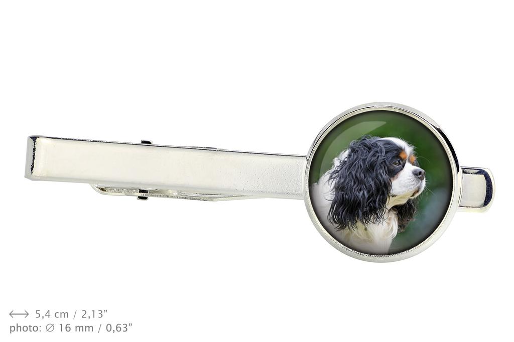 Cavalier King Charles Spaniel - Manschettenknöpfe und Krawatte mit Ihrem Foto, eine Anzugdekoration, Herrenschmuck von der Marke Art-Dog.