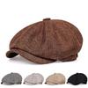 2025 New Men'S Casual Newsboy Hat Spring And Autumn Retro Beret Hat Wild Casual Hats Unisex Wild Octagonal Cap