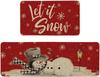 Vikama 1/2Pcs Christmas Kitchen Floor Mat Festive Atmosphere Home Decor Indoor Outdoor Area Carpet Entry Welcome Doormat
