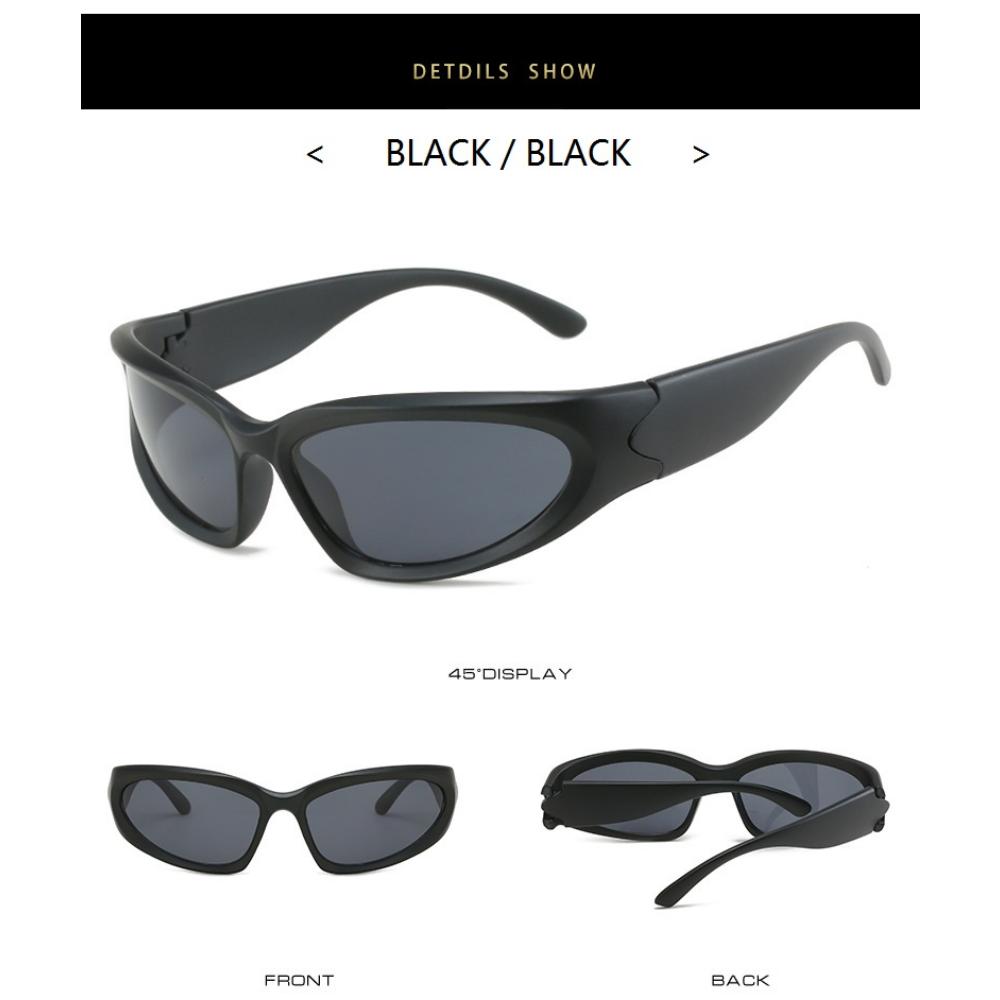 Popular Women's Sunglasses Punk Sunglasses Unique Sports Sun Glasses Men UV400 Goggle Shades Mirror Colorful  Eyewear