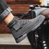 British Style Boots Men Fashion Outdoor High Top Sneakers Male New Ankle Boots For Men Casual Motorcycle Shoes Punk Men’s Shoes