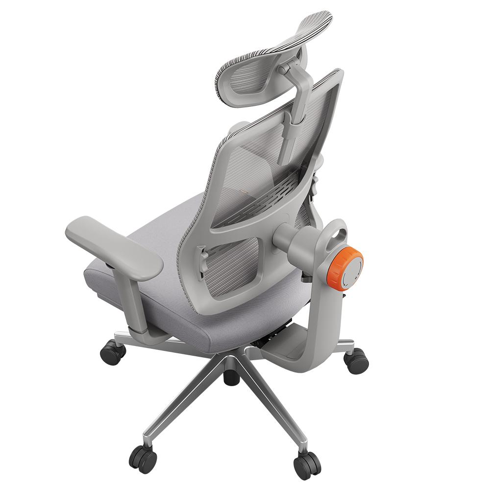 NEWTRAL MAGICH003 Ergonomic Office Chair, Auto-Following Backrest, Adaptive Lower Back Support, Adjustable Headrest Seat, Gray - EU Plug