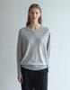Nutopeu Wholegarment Wool V-Neck Knit_Gray