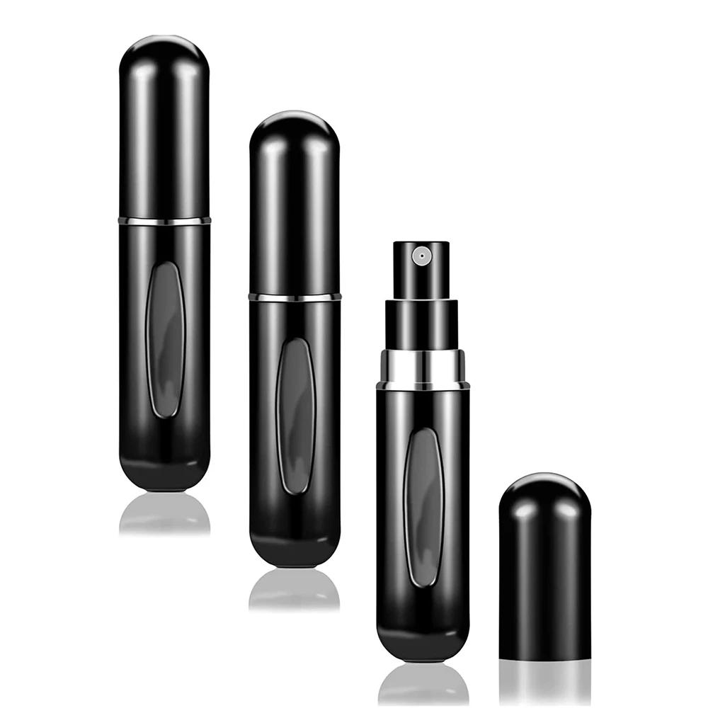 2 Stück 5ml Tragbare Mini Nachfüllbare Parfümflasche Spray Duftpumpe Leerer Kosmetikbehälter Zerstäuberflasche Reise
