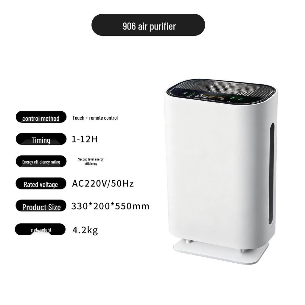 Medical Grade Air Purifier for Formaldehyde and Smoke Removal with Negative Ions for Home Use