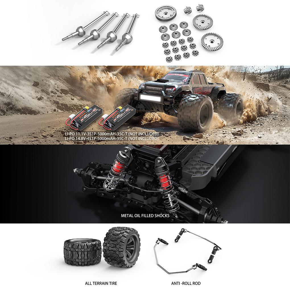 1/10 MJX Hyper Go 10208 V2 Remote Control Car High Speed Brushless Rc 4x4 Off Road Rc Drift Car Toy Car Upgrade Par