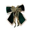 Velvet Christmas Bow 9" Crafts Gift Ribbon Twist Tie Xmas Wreath Windows Doors Walls Stairs Christmas Wedding Decor
